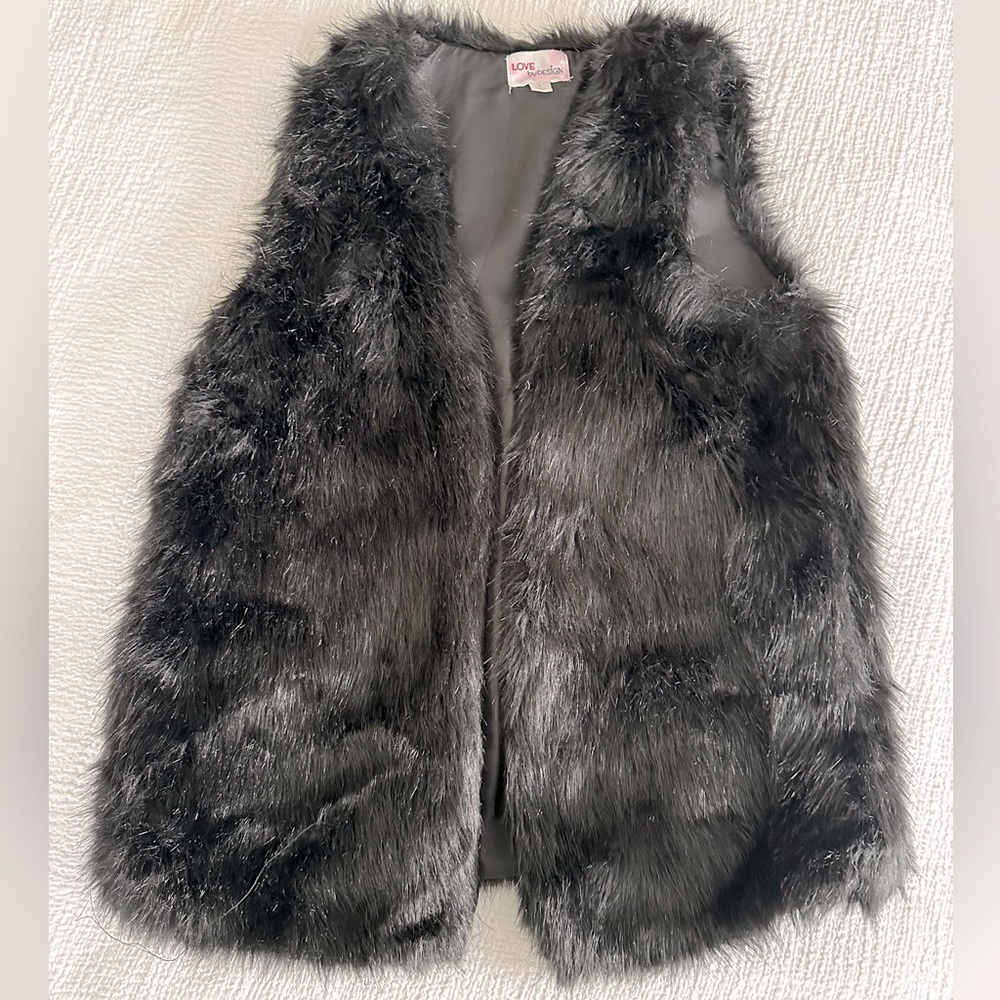 Black Fur Vest